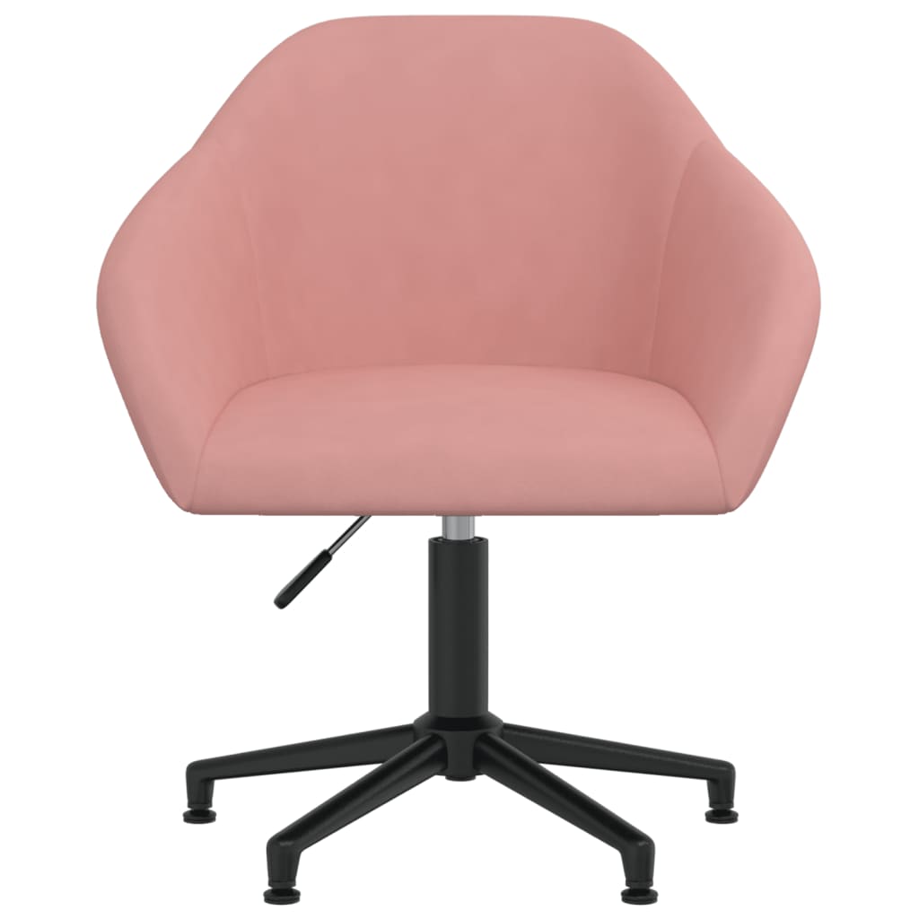  Snurrbar matstol rosa sammet