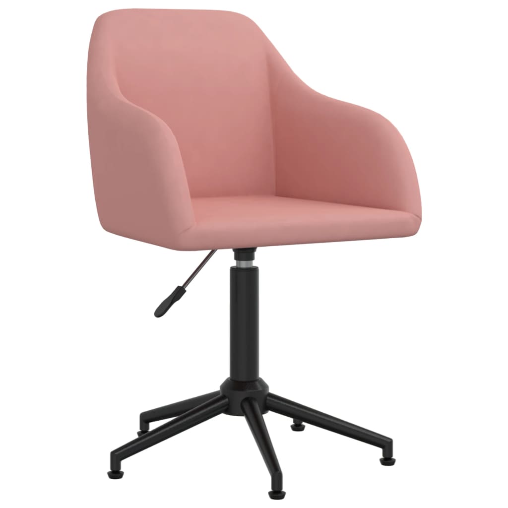  Snurrbar matstol rosa sammet