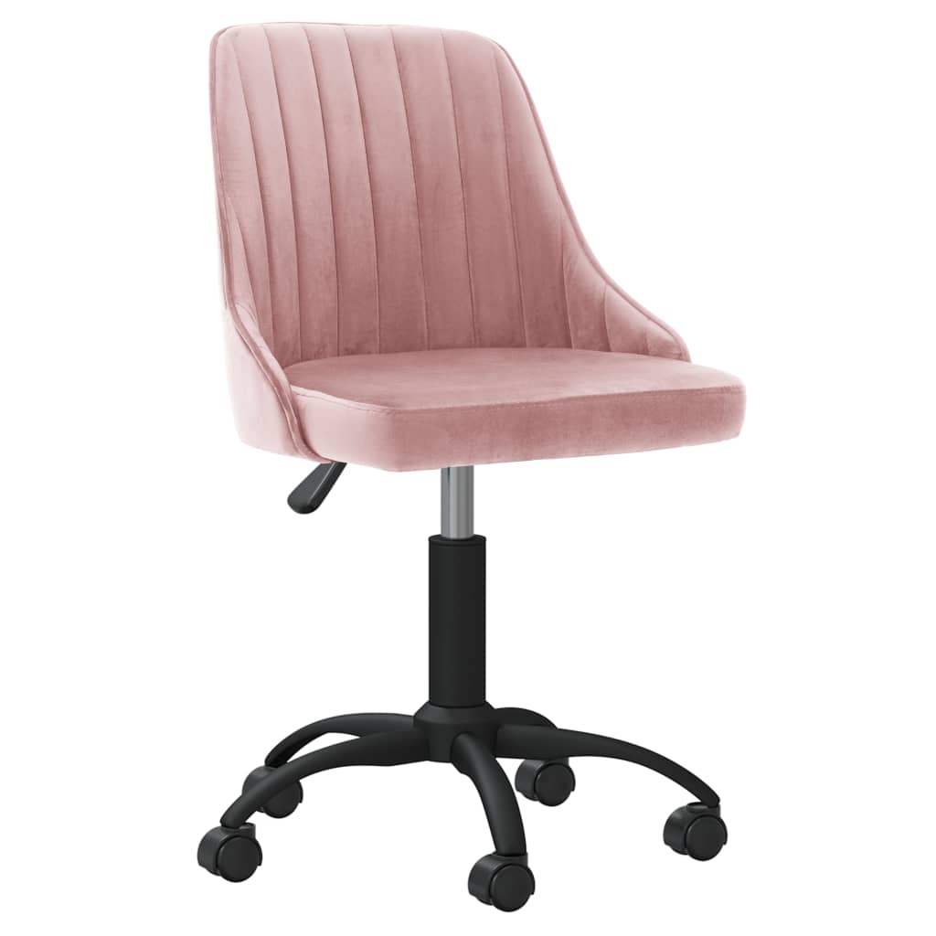  Snurrbar matstol rosa sammet