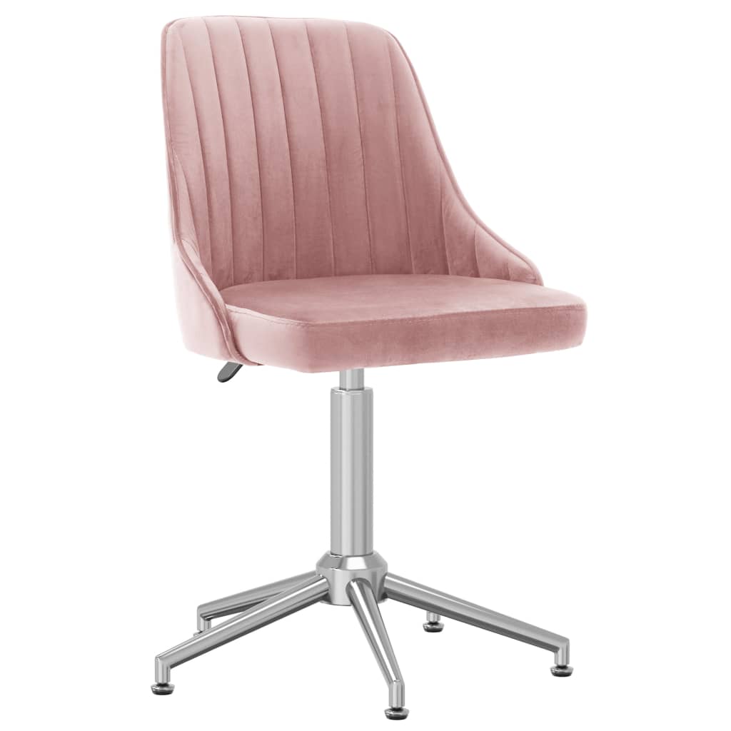 Snurrbar matstol rosa sammet