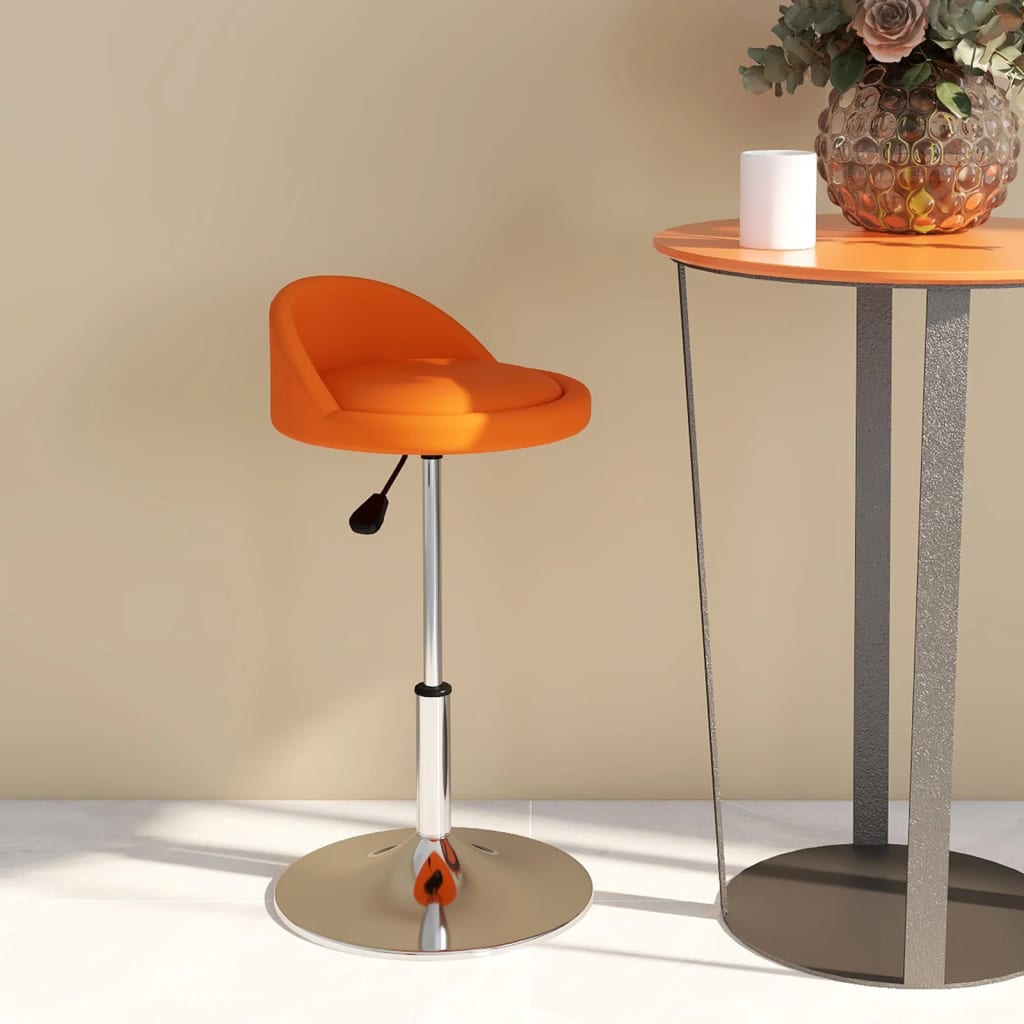  Snurrbar matstol orange konstläder