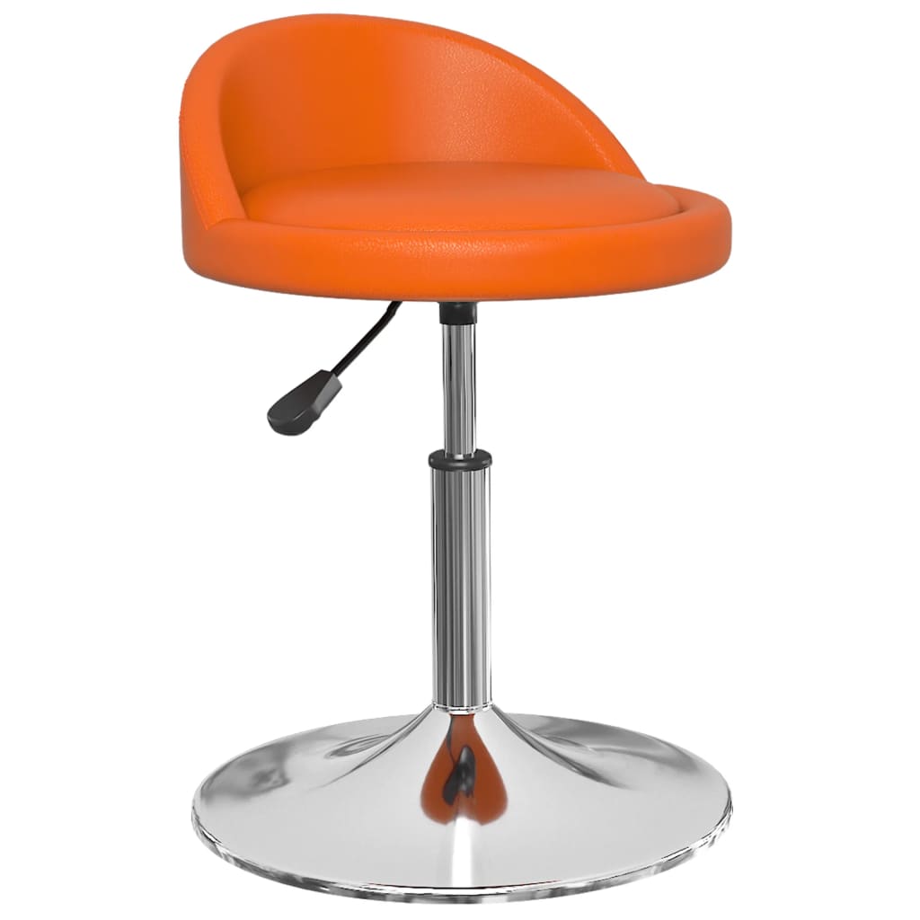  Snurrbar matstol orange konstläder