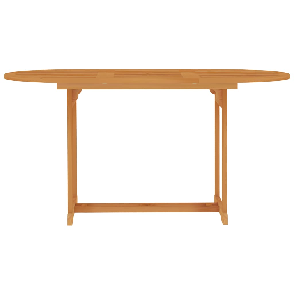  Trädgårdsbord 150x90x75 cm massiv teak