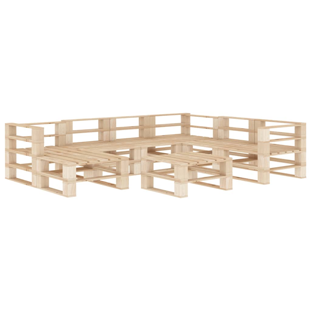  Pallsoffa set 8 delar trä