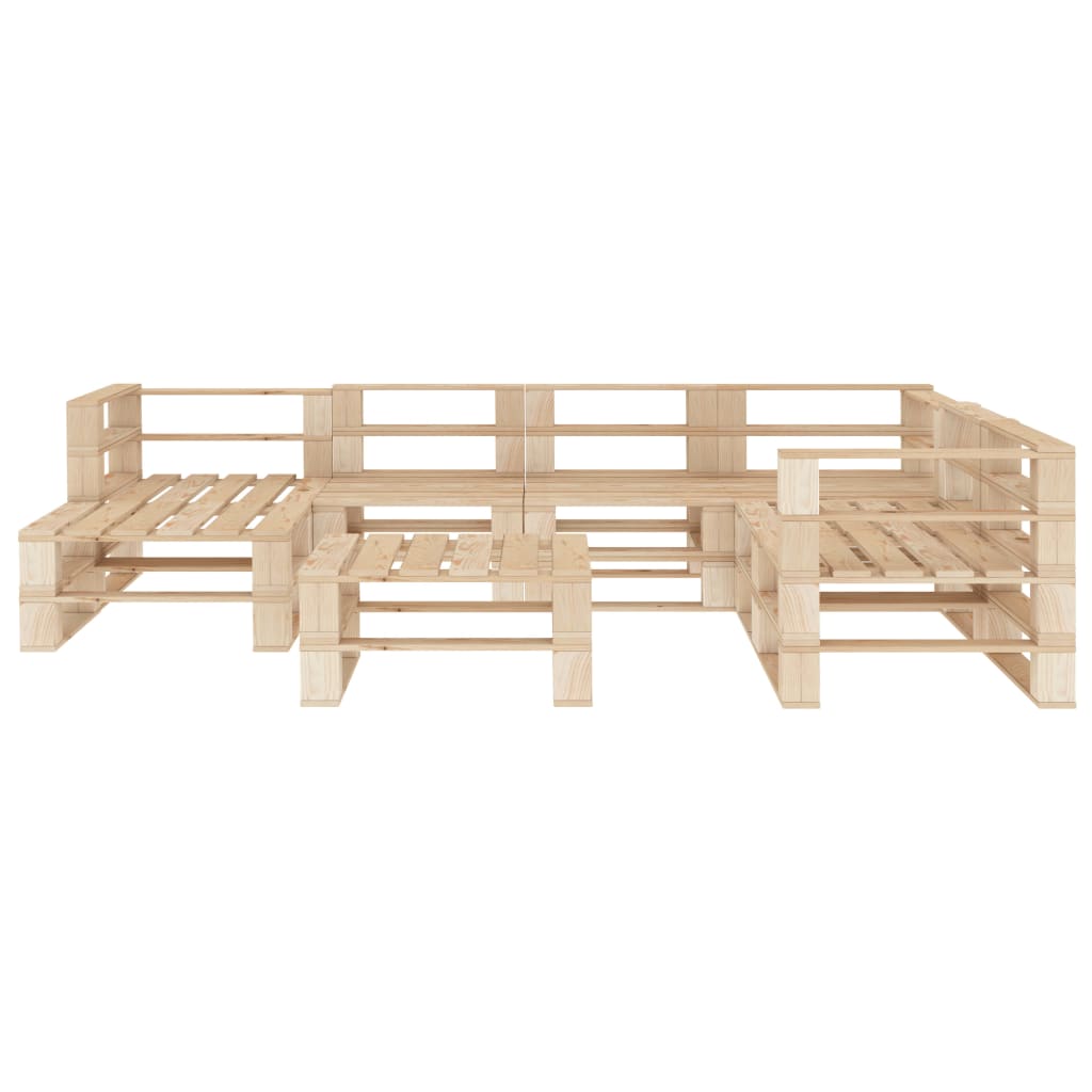  Pallsoffa set 8 delar trä