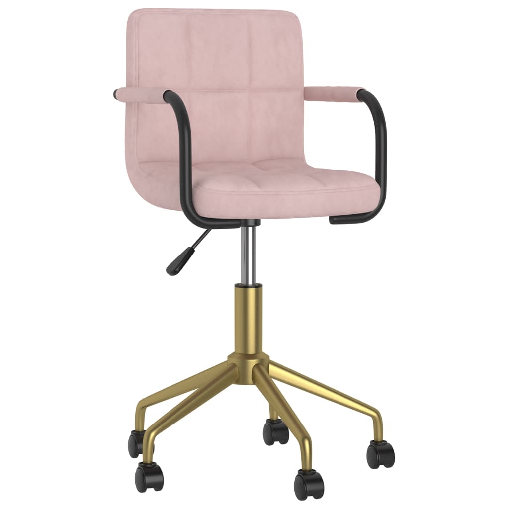  Snurrbar matstol rosa sammet