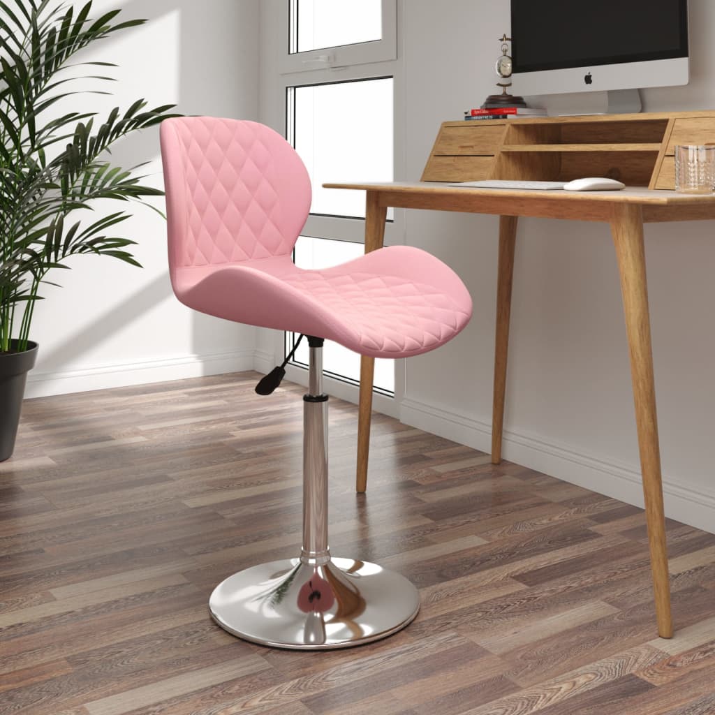  Snurrbar matstol rosa sammet