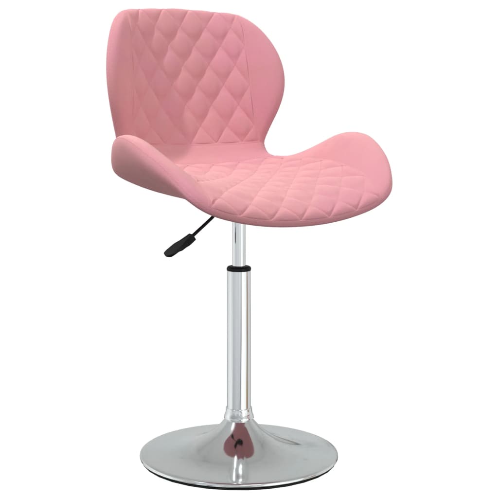  Snurrbar matstol rosa sammet