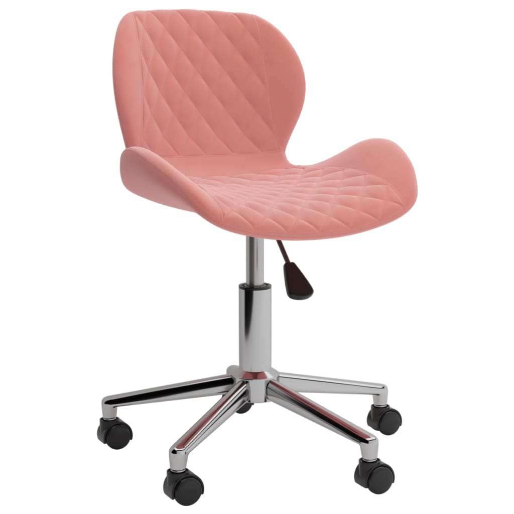  Snurrbar matstol rosa sammet