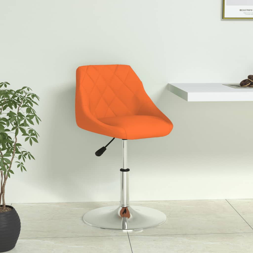  Matstol orange konstläder