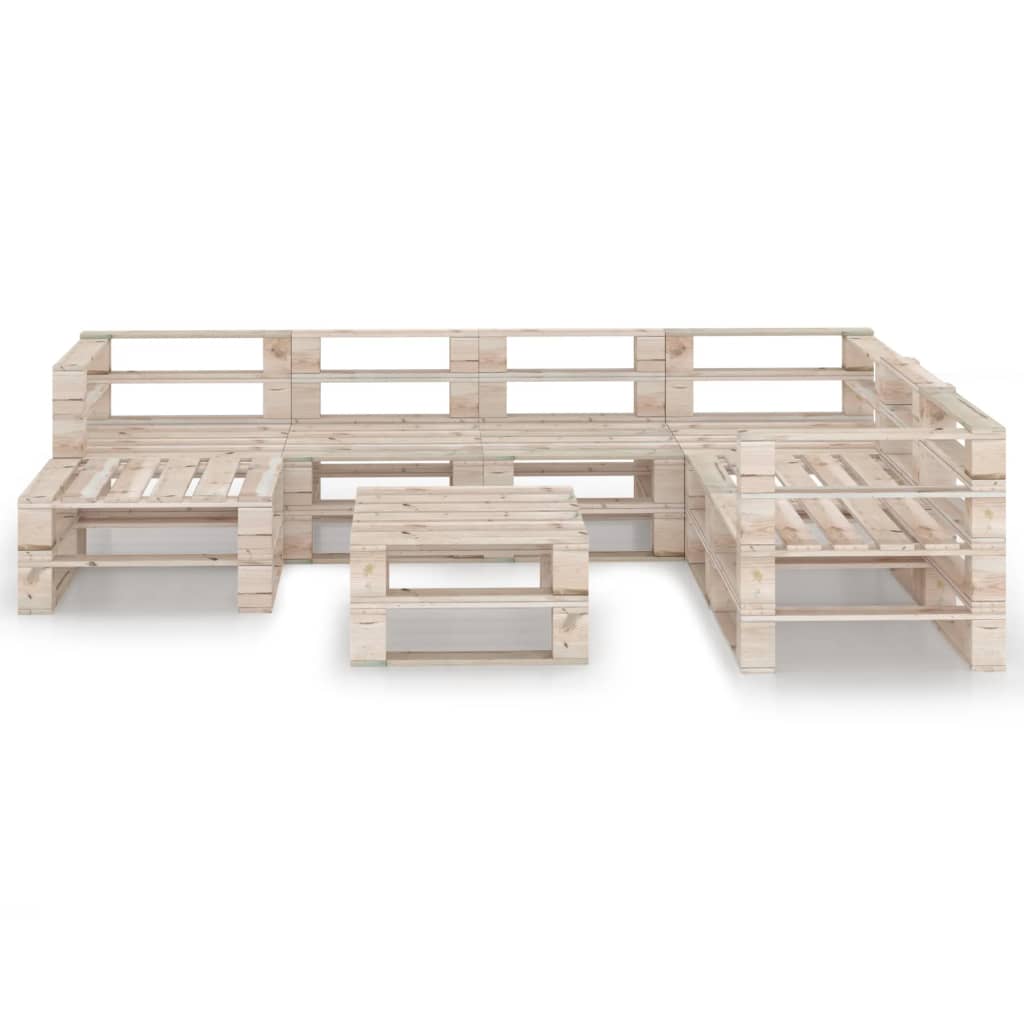  Pallsoffgrupp 8 delar furu