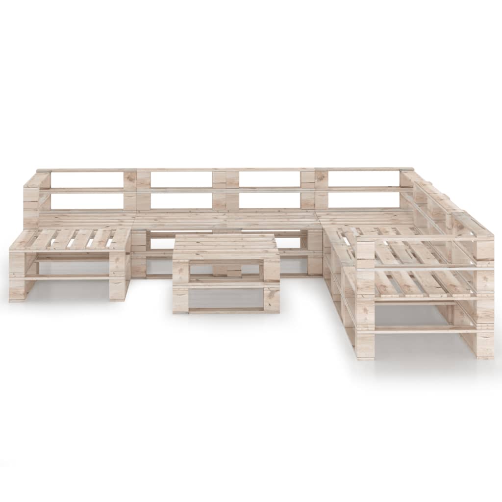  Pallsoffgrupp 9 delar furu