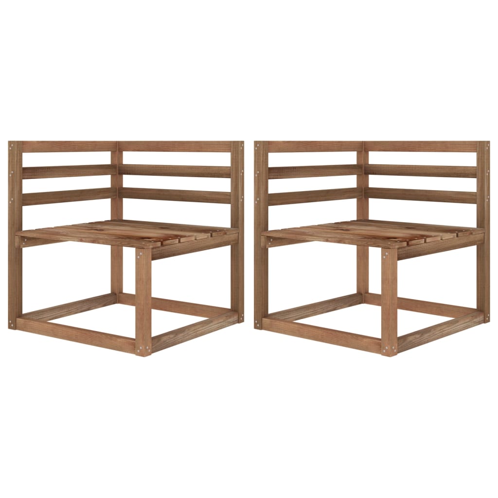  Pallsoffa 3-sits med röda dynor furu