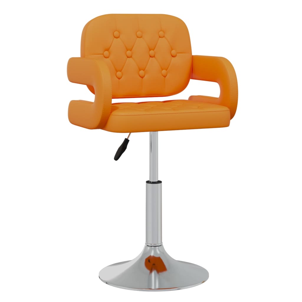 Snurrbar matstol orange konstläder