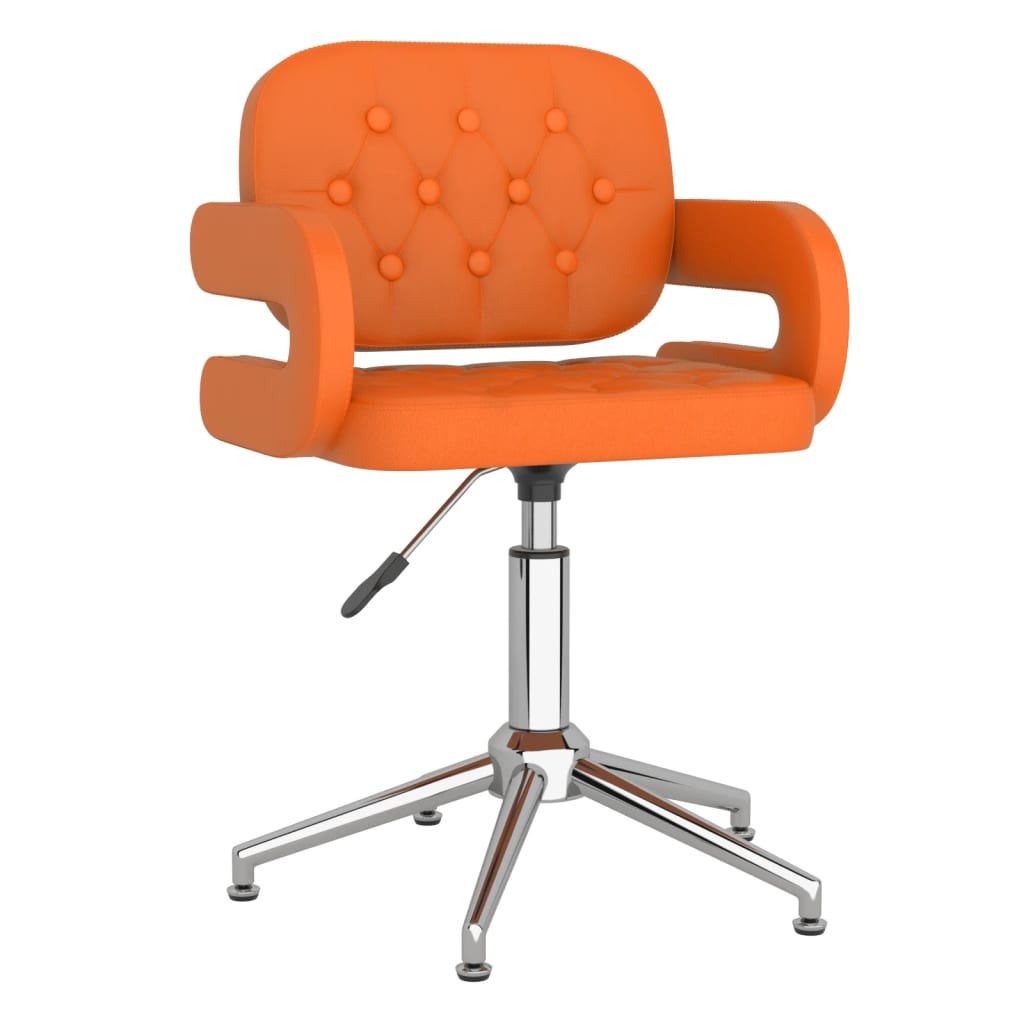  Snurrbar matstol orange konstläder
