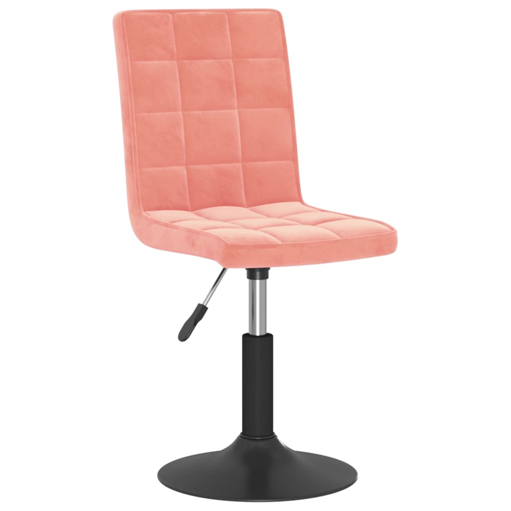  Snurrbar matstol rosa sammet