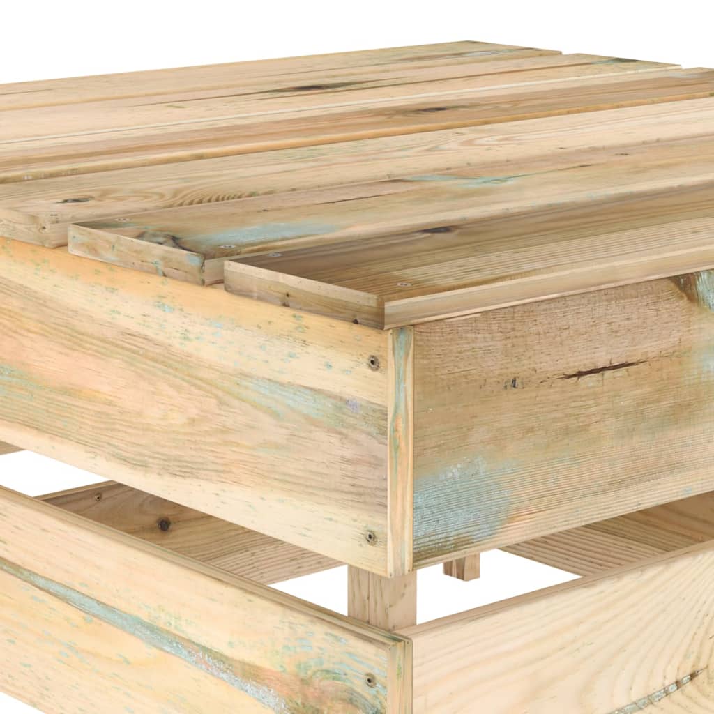  Loungegrupp 6 delar tryckimpregnerad furu