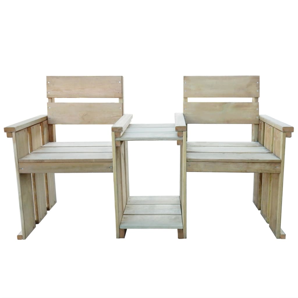  Trädgårdsbänk 2-sits 150 cm impregnerad furu