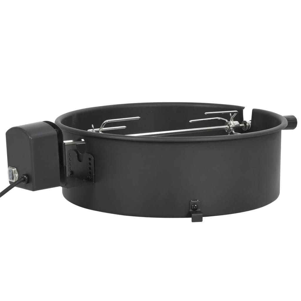  Rotisserieset med ring grill 47 cm svart