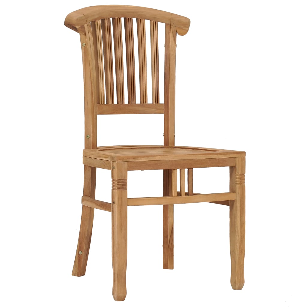  Trädgårdsstolar 2 st massiv teak